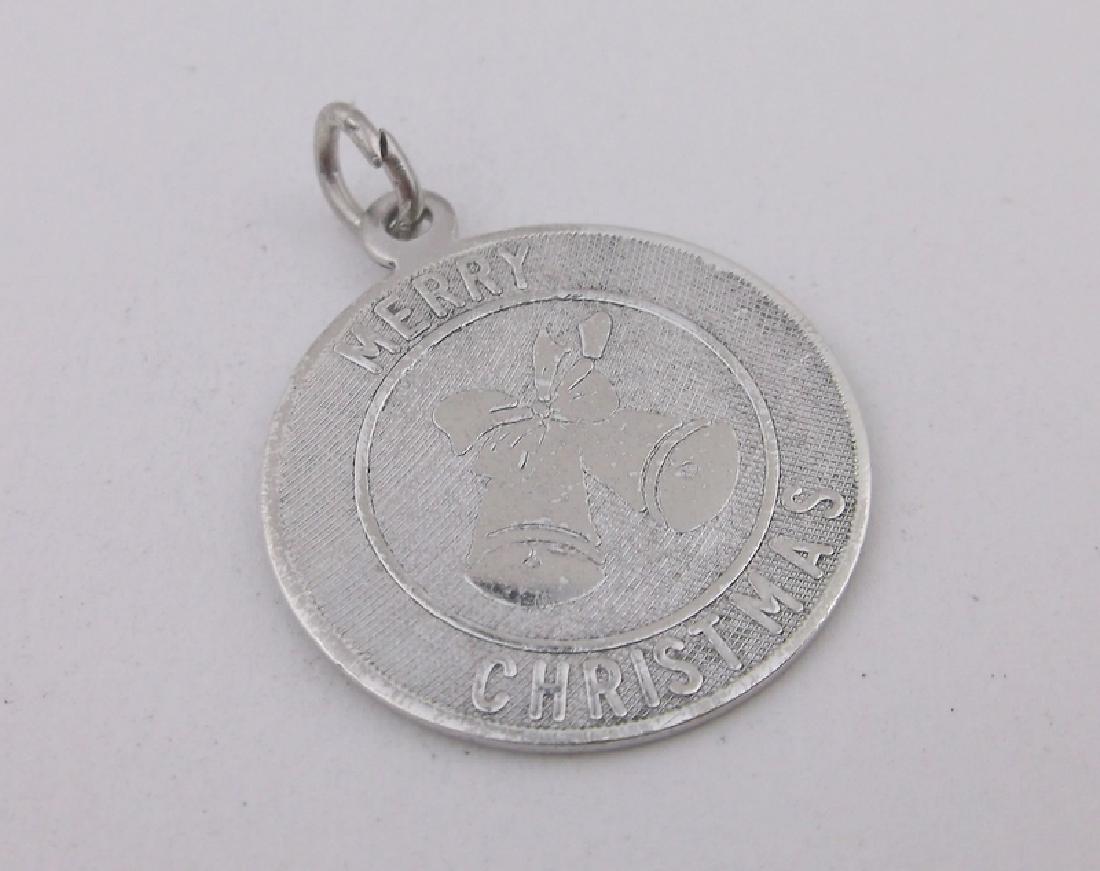 Gorgeous vint Sterling Merry Christmas Charm: excellent condition