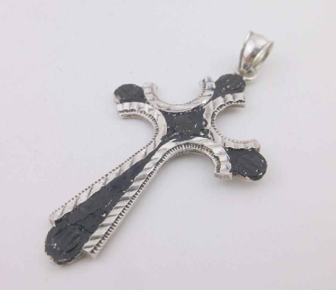 Gorgeous Large Sterling Silver Cross Pendant (1 of 1)