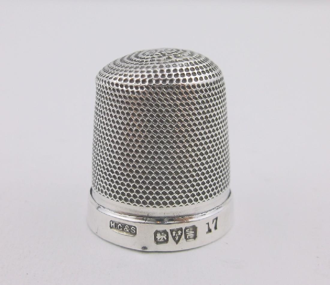 HC&S Antique Sterling Sewing Thimble Gorgeous: excellent condition