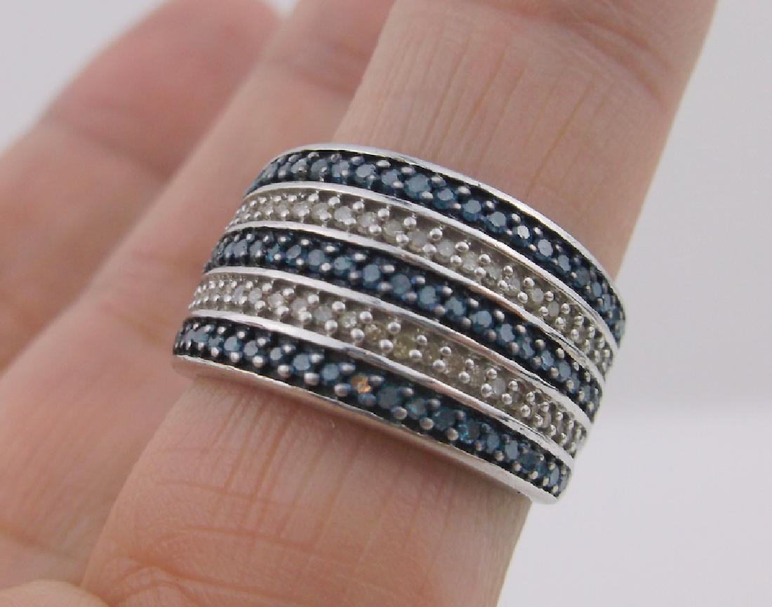 Stunning Sterling 100 Genuine Diamond Ring 7 (1 of 3)