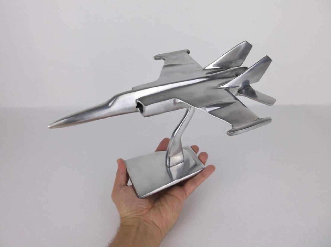 Stunning Large Cast Aluminum Fighter Jet Display (1 of 3)