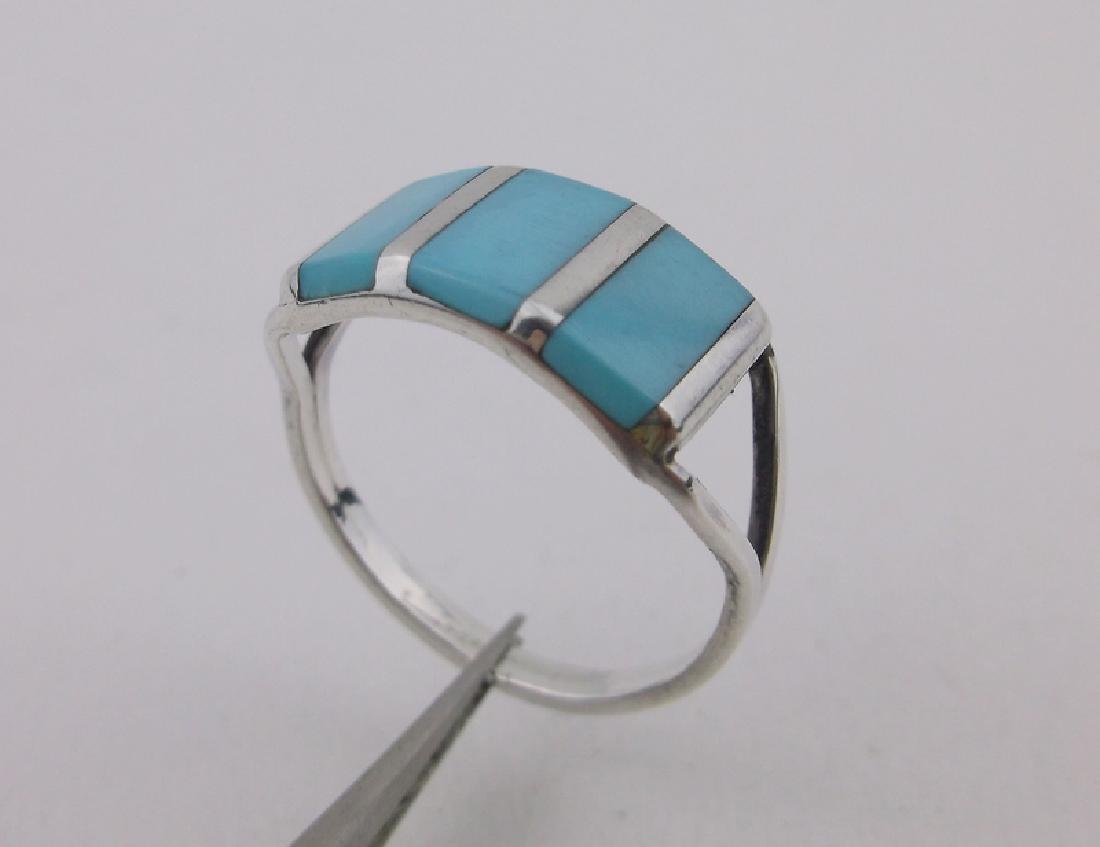 Stunning Navajo Sterling Turquoise Ring 8 (1 of 2)