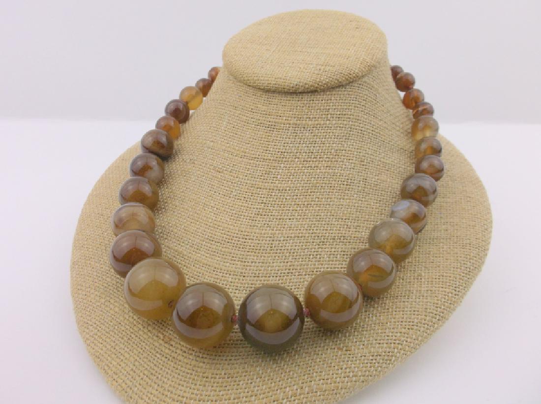 Stunning Huge Sterling Silver Calcite Necklace 18" (1 of 5)
