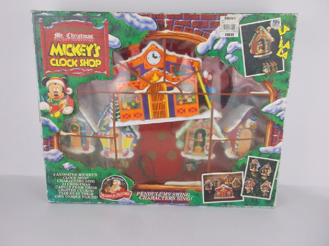 Rare Disney Mickeys Clock Shop Christmas Clocks (1 of 11)