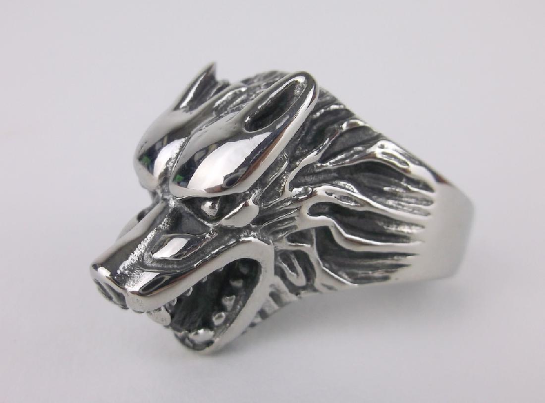 New Stainless Steel Werewolf Ring 10 (1 of 2)