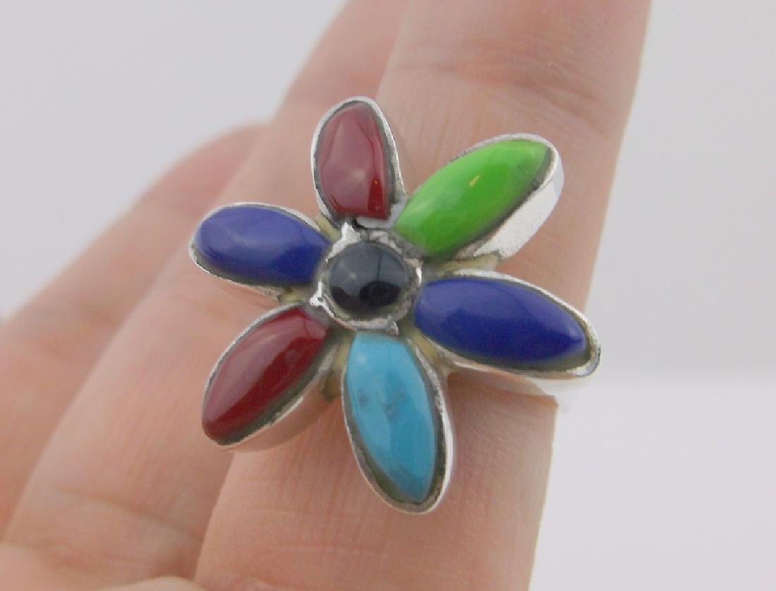 Gorgeous Sterling Silver Turquoise Spiny Ring 6 (1 of 2)