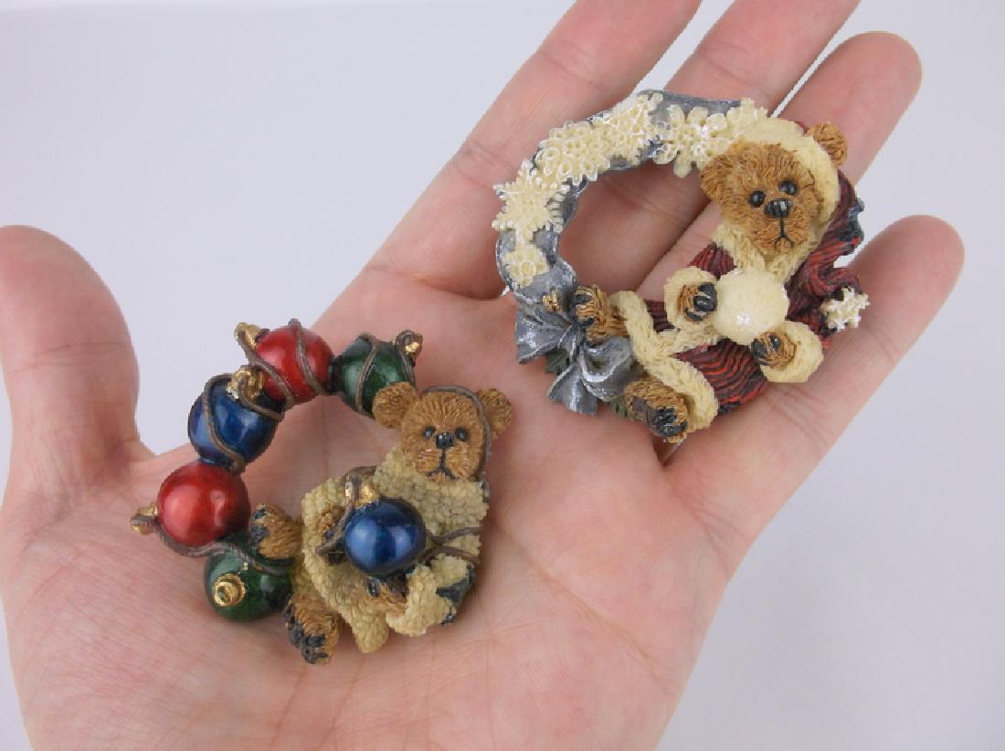 2 Large Gorgeous Christmas Teddy Bear Brooches (1 of 1)