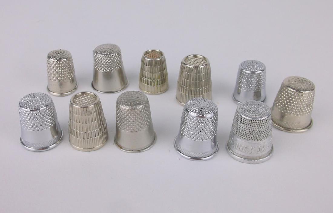 Gorgeous Lot of Antique & Vint Sewing Thimbles: excellent condition