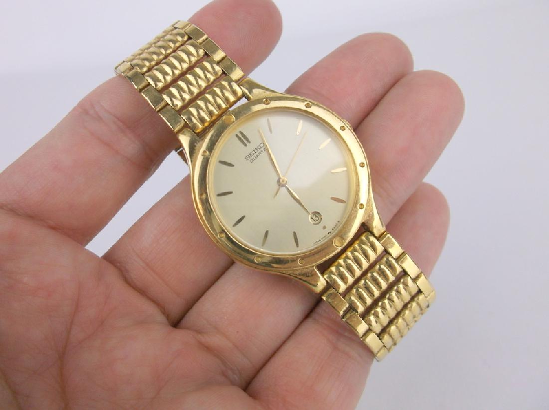 Gorgeous Mens Seiko Wristwatch Works Perfect: gorgeous