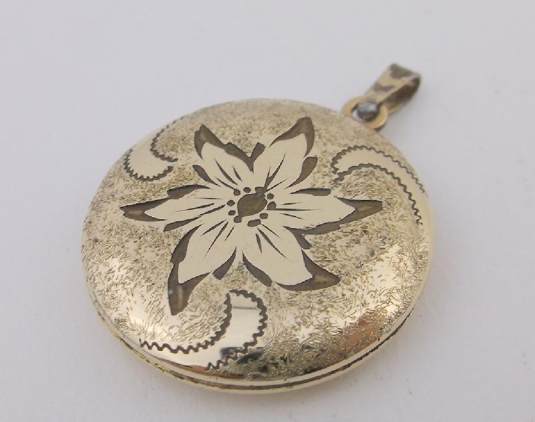 Gorgeous Antique 12kt GF Locket Pendant ornate: excellent condition