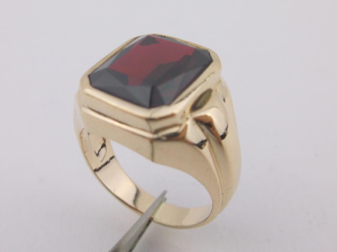 Incredible Antique 14kt Gold 5 Carat Ruby Ring 6 (1 of 5)