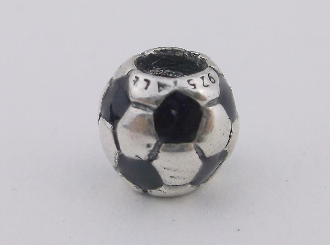 Gorgeous Pandora Sterling Silver Soccer Ball Charm (1 of 1)