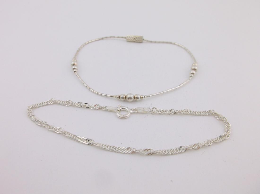2 Gorgeous Sterling Silver Bracelet Lot (1 of 1)