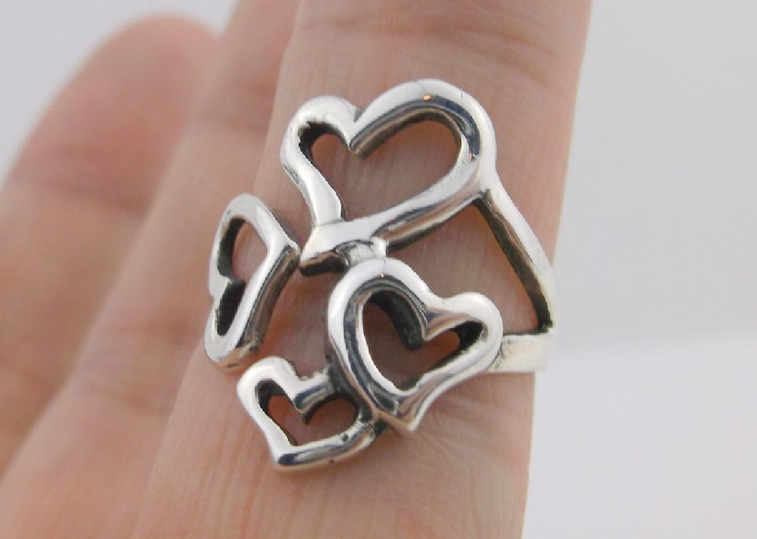 Stunning Sterling Silver Heart Ring 6 (1 of 2)