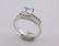 Gorgeous Sterling Silver Engagement Ring 8.5