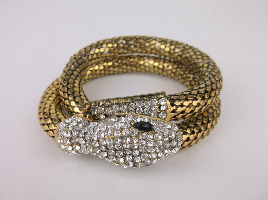 Stunning Rhinestone Snake Wrap Bracelet (1 of 2)