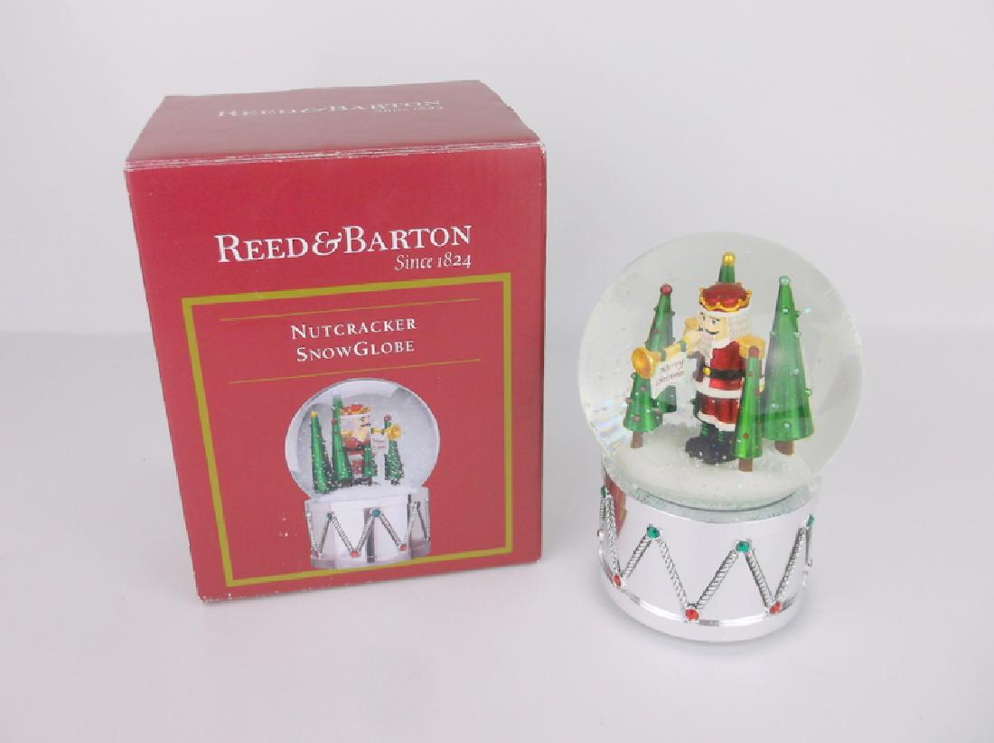 New Stunning Nutcracker Snowglobe Musical: Reed and Barton silverplate new in box, stunning, plays music