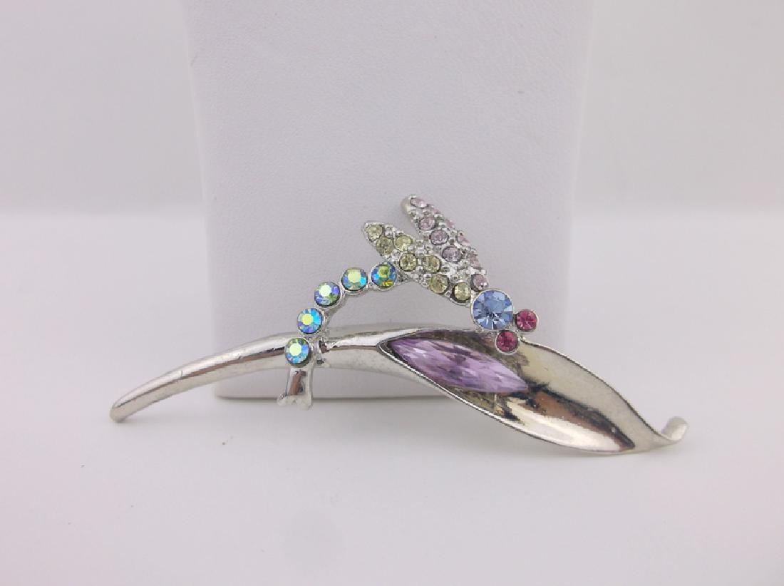 Stunning Rhinestone Dragonfly Brooch Pendant (1 of 1)