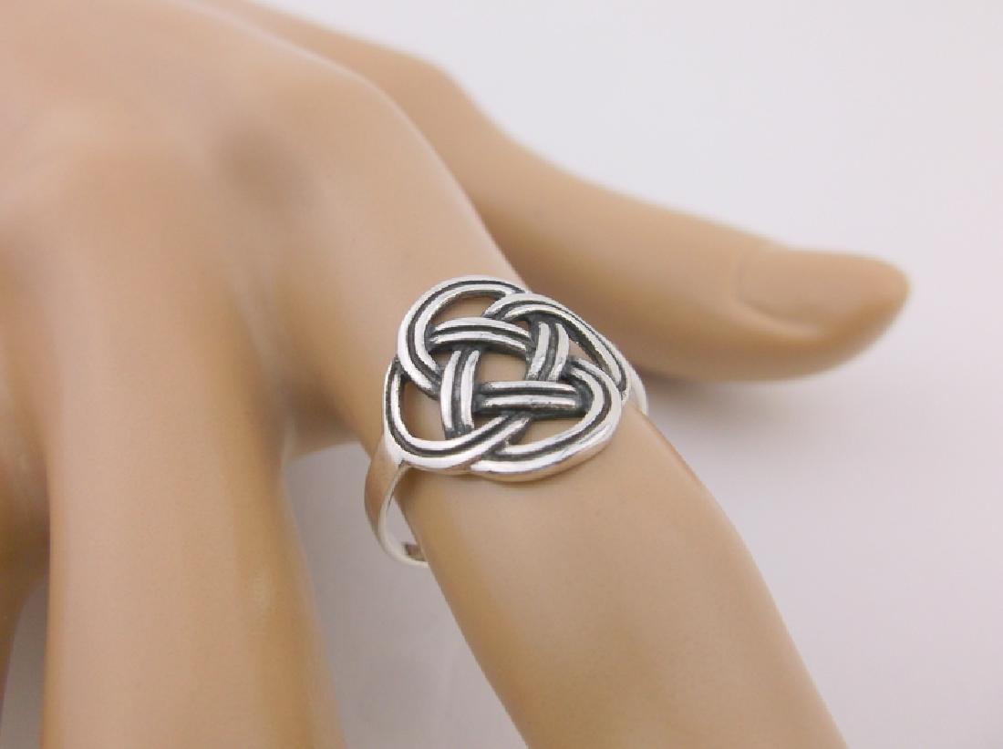 Stunning Sterling Silver Keltic Weave Ring 7 (1 of 1)