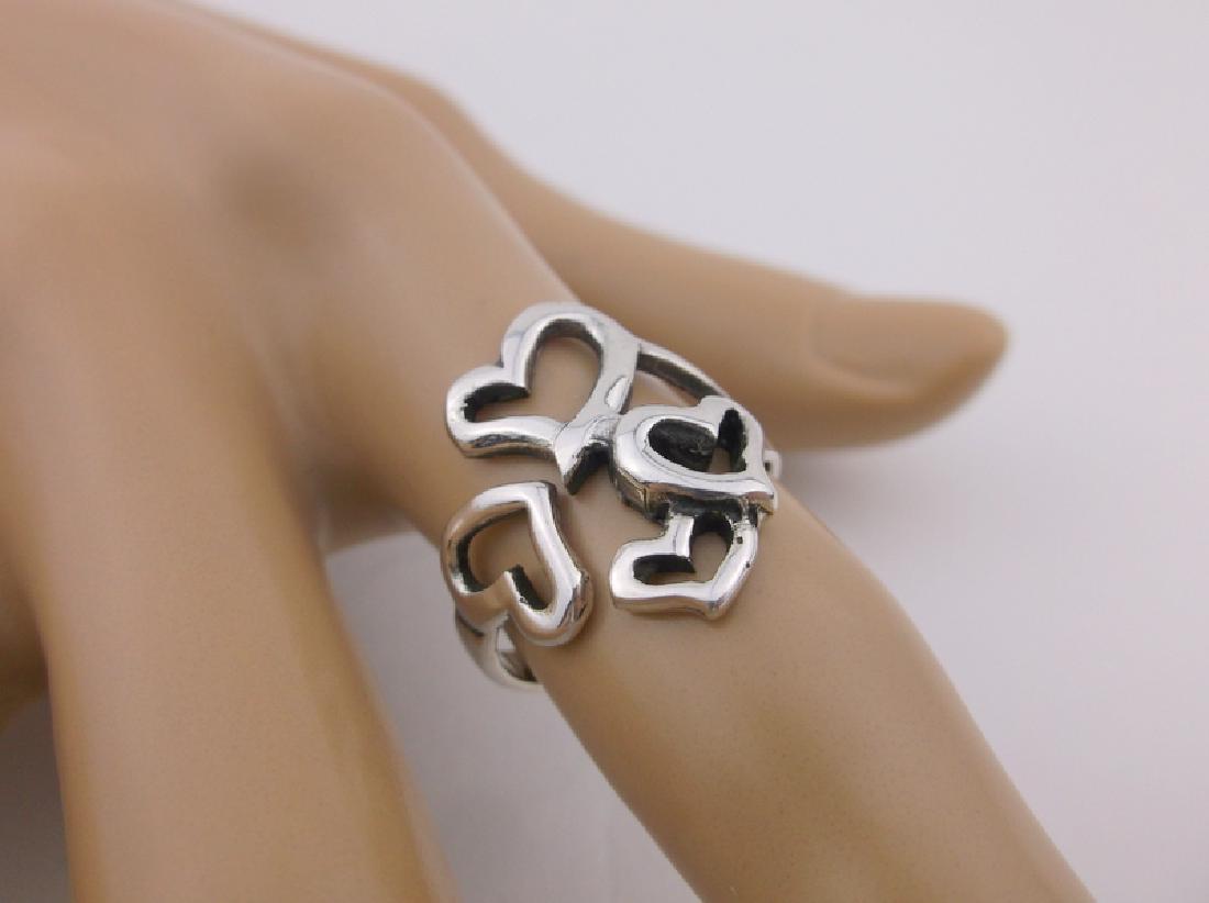 Stunning Sterling Silver Heart Wrap Ring 6 (1 of 2)