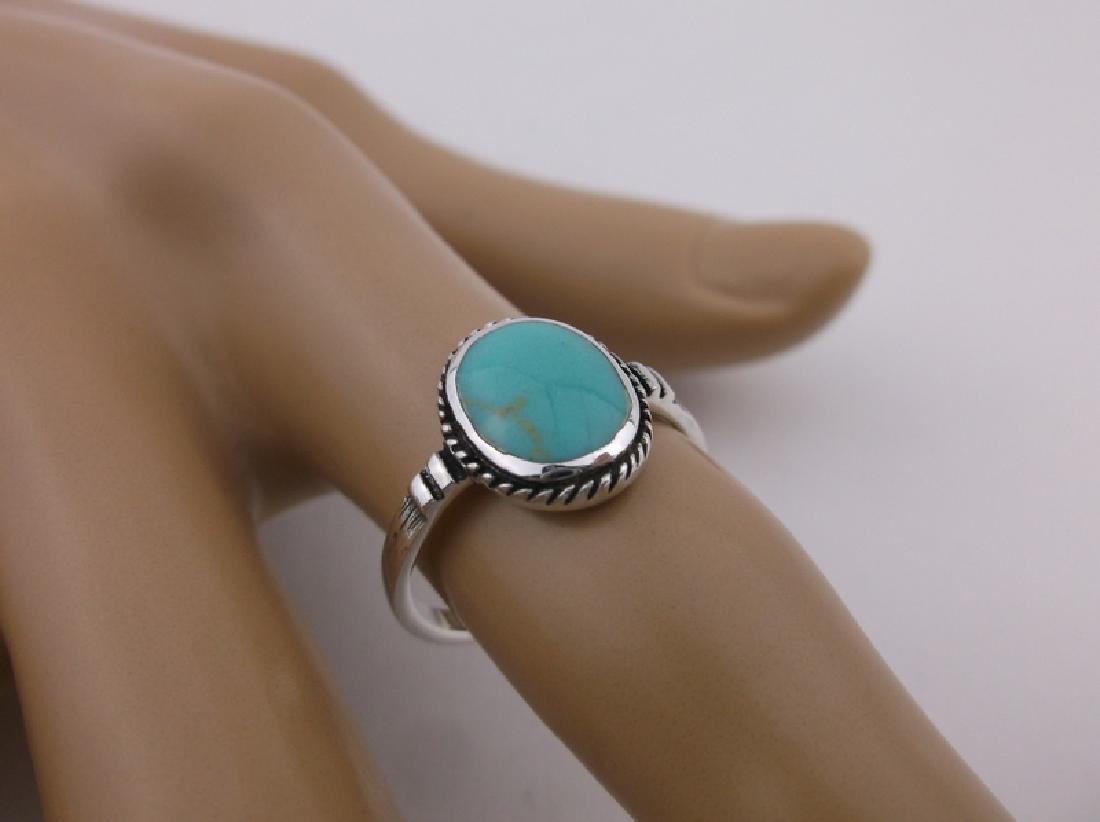 Stunning Sterling Silver Turquoise Ring 7 (1 of 2)
