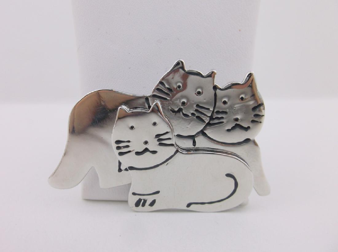 Stunning Kitty Cat Brooch (1 of 1)
