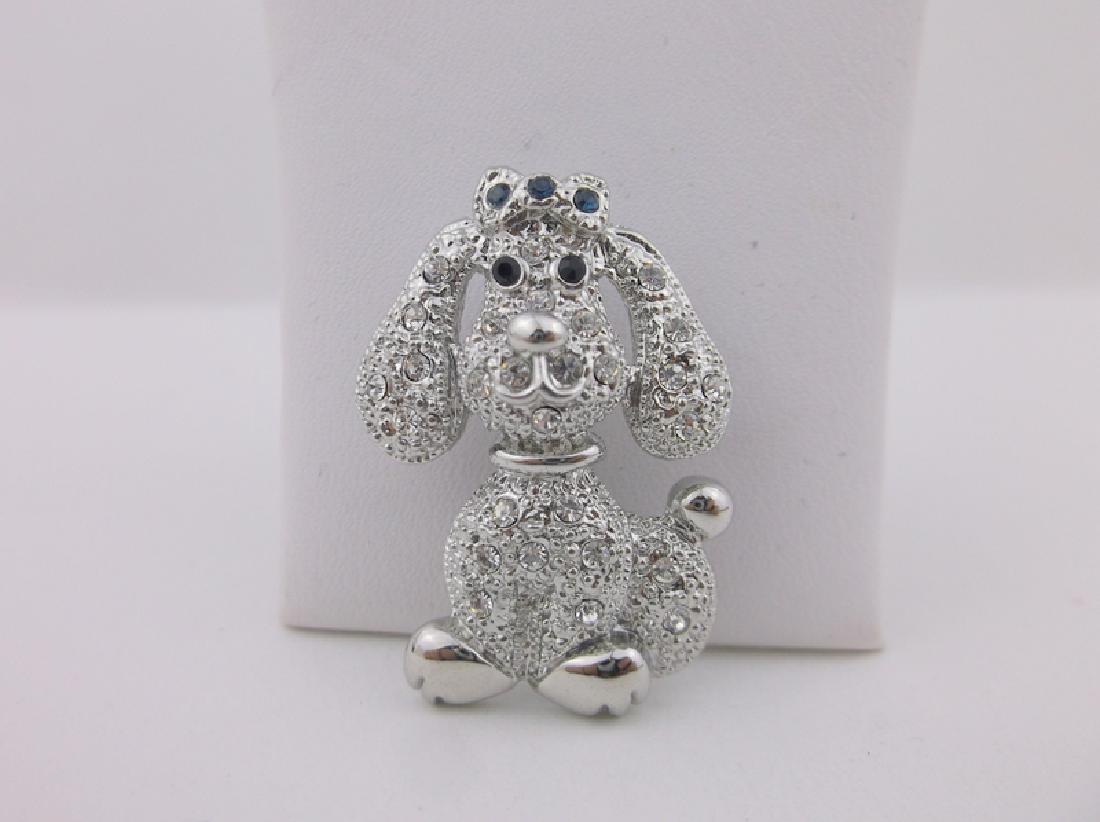 Stunning Rhinestone Dog Brooch (1 of 1)