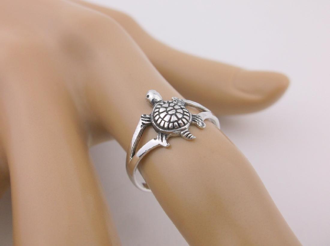 Stunning Sterling Silver Turtle Ring 7 (1 of 2)