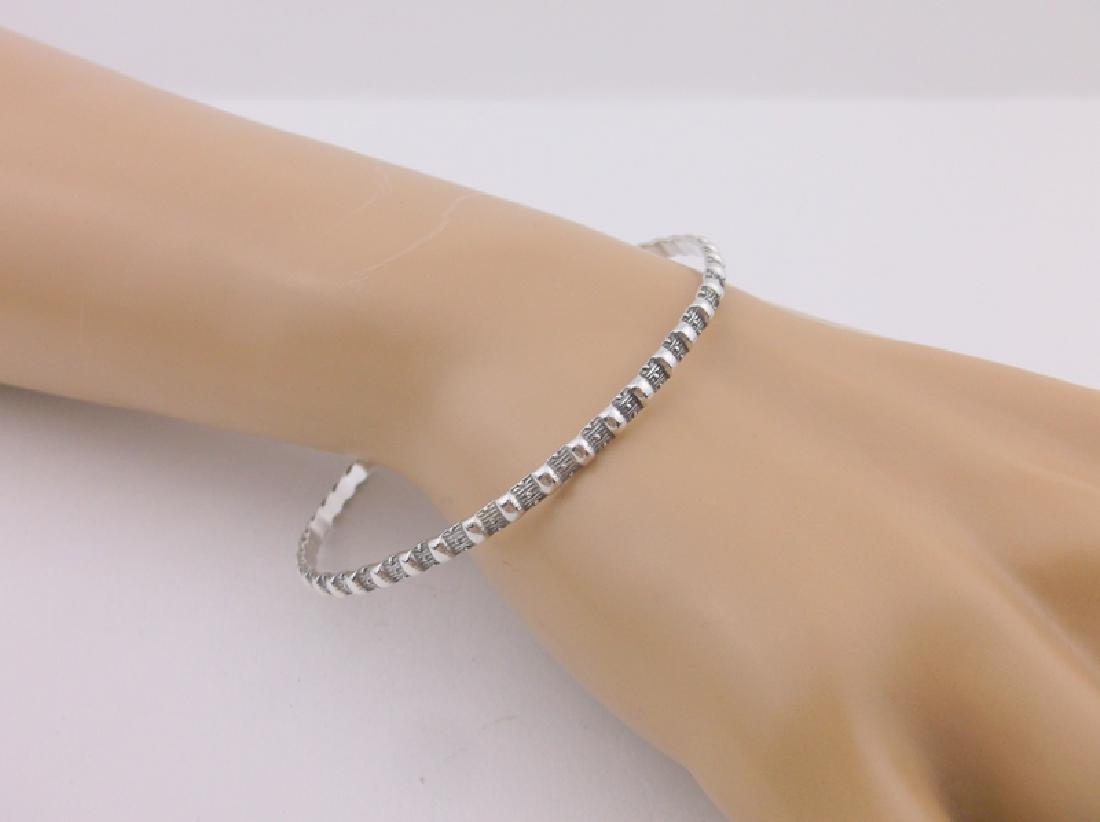 Stunning Antique Sterling Silver Bangle Bracelet (1 of 2)