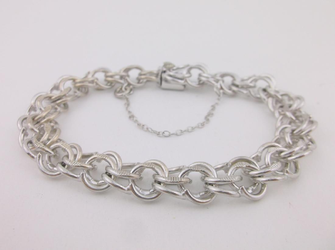 Huge Antique Elco Sterling Chain Bracelet Stunning: Guaranteed Solid 925 Sterling Silver, in Excellent Condition