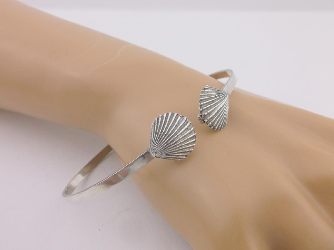 Antique Leonore Doskow Sterling Scallop Bracelet (1 of 2)