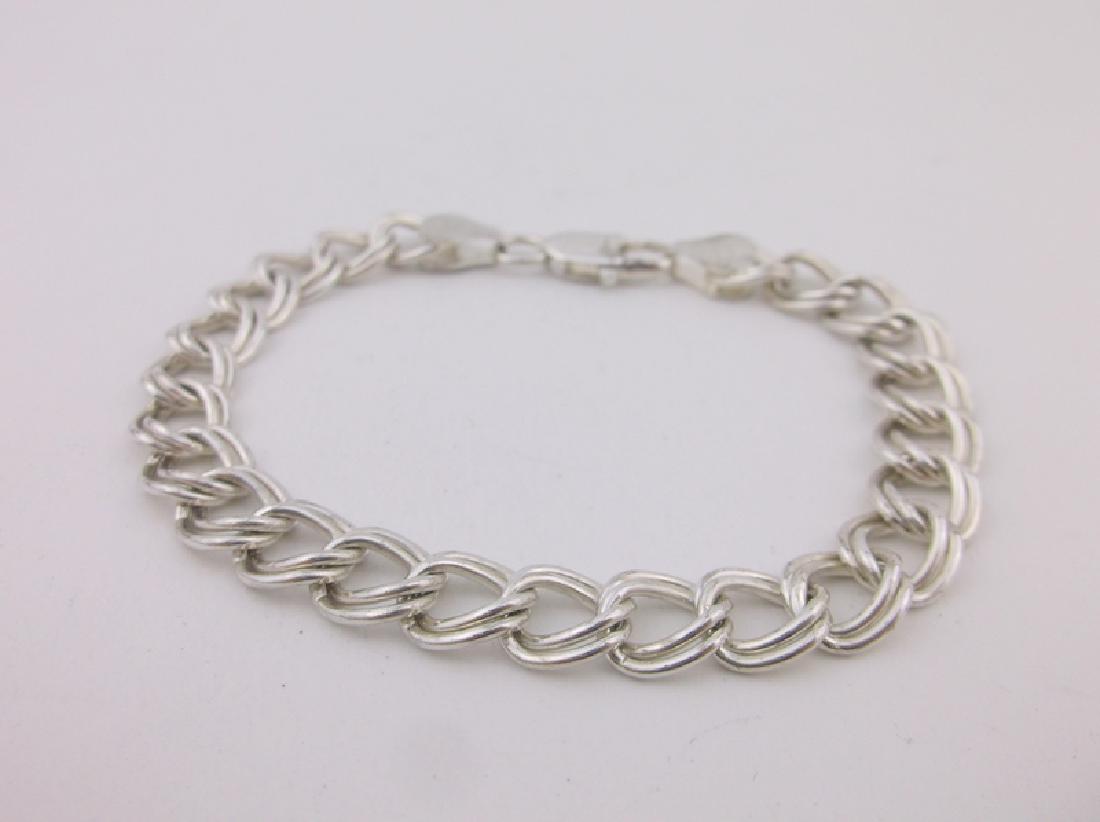 Stunning Thick Sterling Silver Chain Bracelet: Guaranteed Solid 925 Sterling Silver, in Excellent Condition