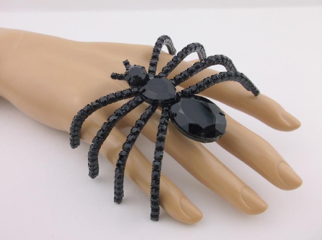 Incredible Huge Rhinestone Spider Brooch (1 of 4)