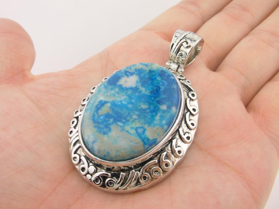 Huge Heavy Southwestern Gemstone Pendant (1 of 3)