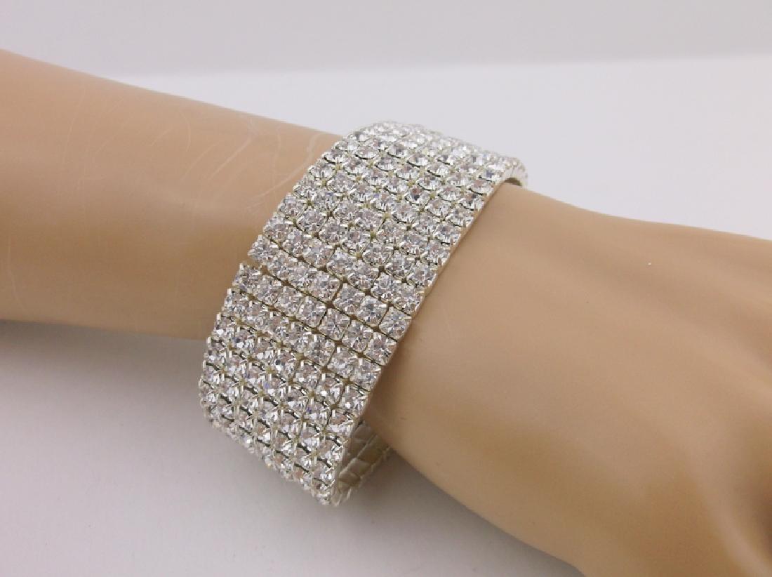 Stunning Wide Rhinestone Bracelet (1 of 2)