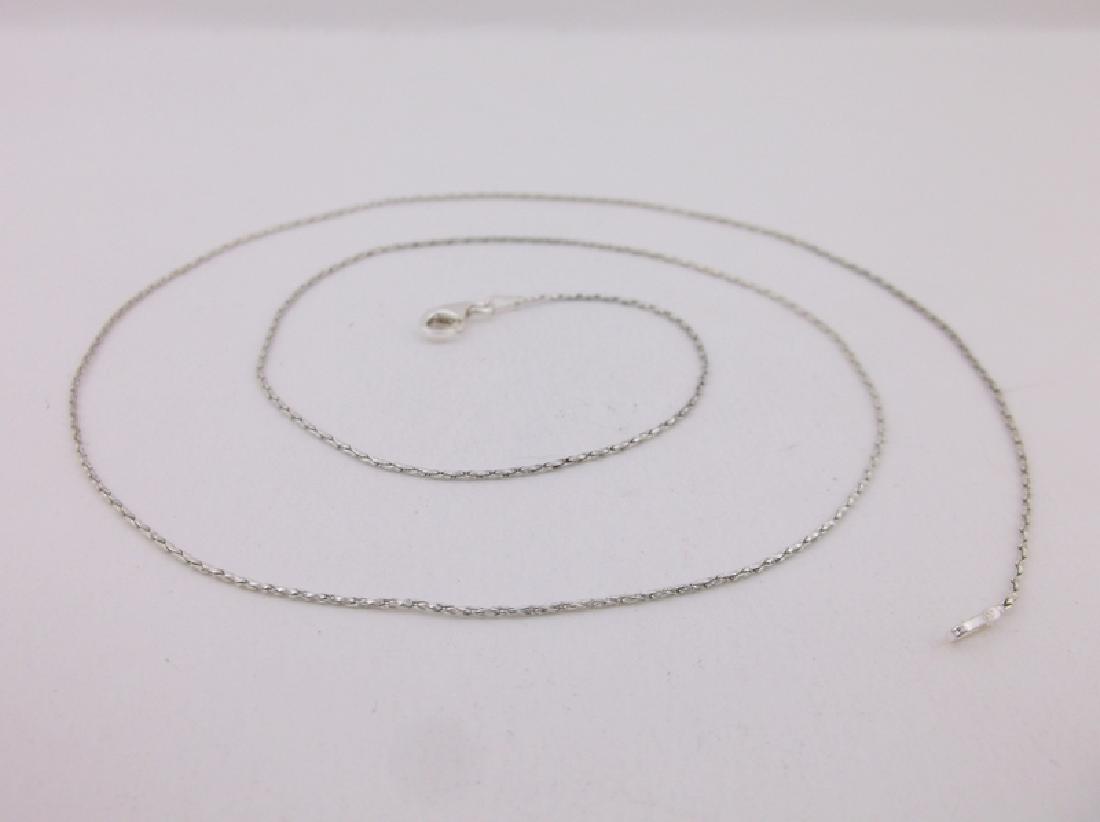 Stunning Sterling Silver Chain Necklace 22": Guaranteed Solid 925 Sterling Silver, in Excellent Condition