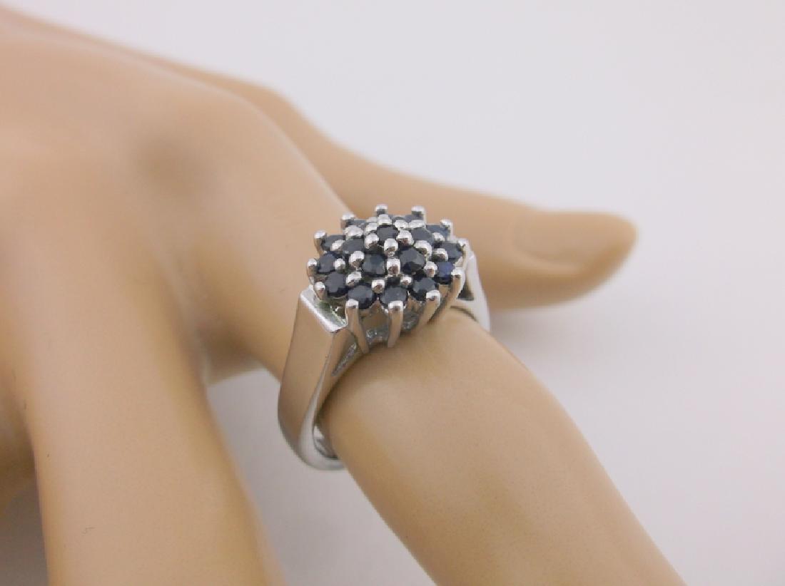 Beautiful Sterling Silver Sapphire Ring 6 (1 of 1)