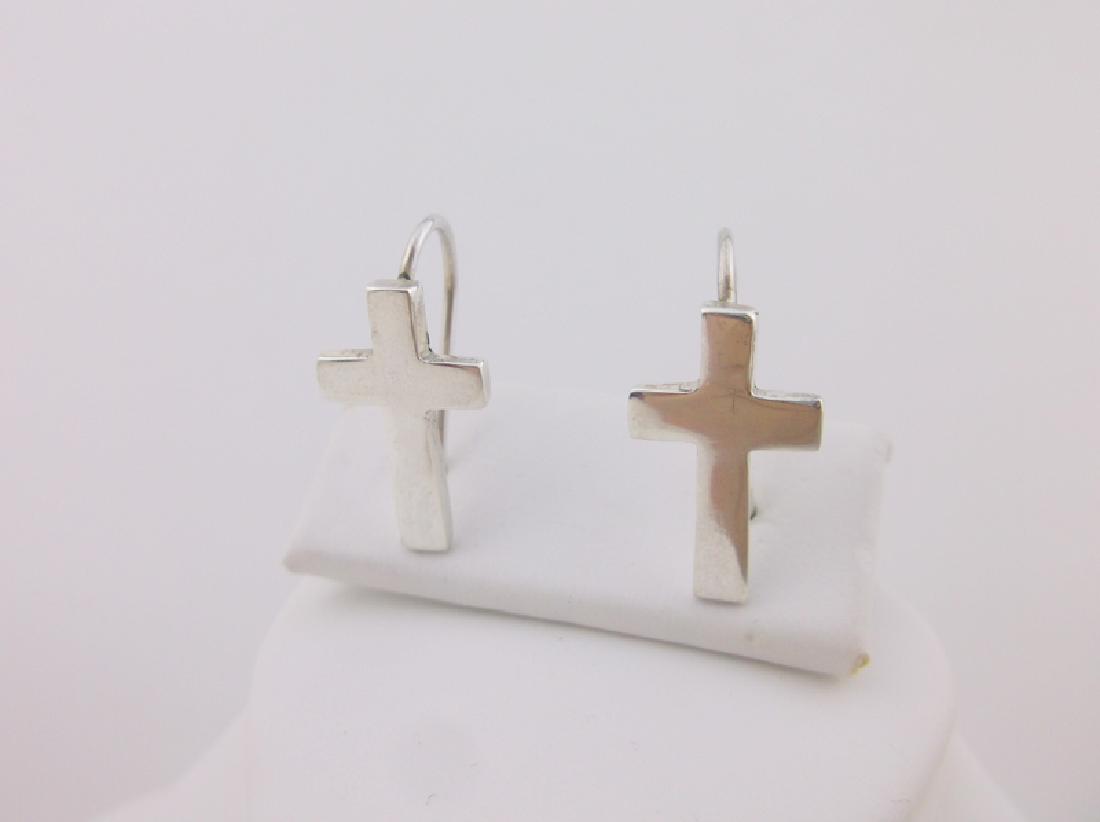 Stunning Sterling Silver Cross Earrings (1 of 1)