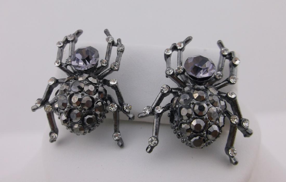 Stunning Rhinestone Spider Stud Earrings (1 of 1)