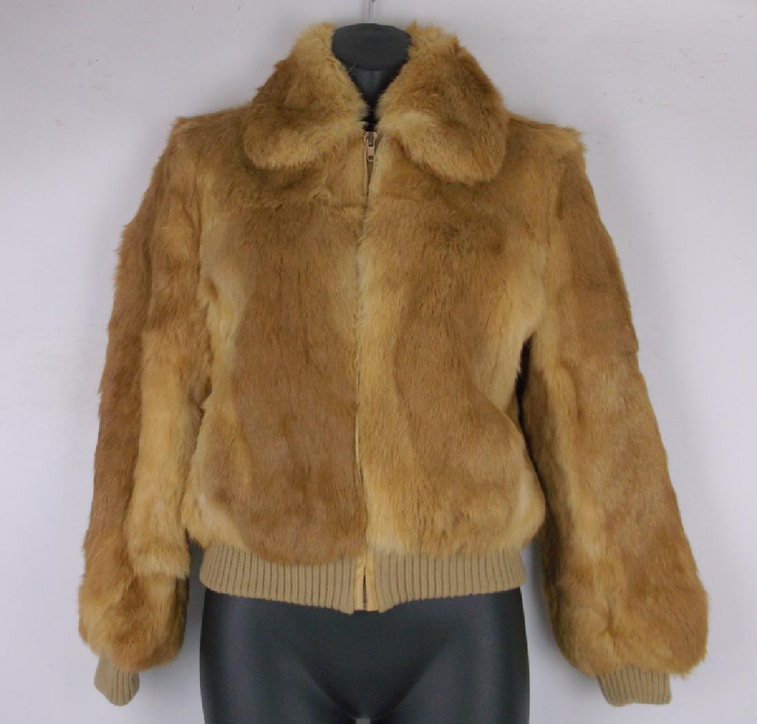 Gorgeous Vint Kamal Genuine Fur Jacket S: size small, appears to be rabbit fur, great vintage look in very nice condition