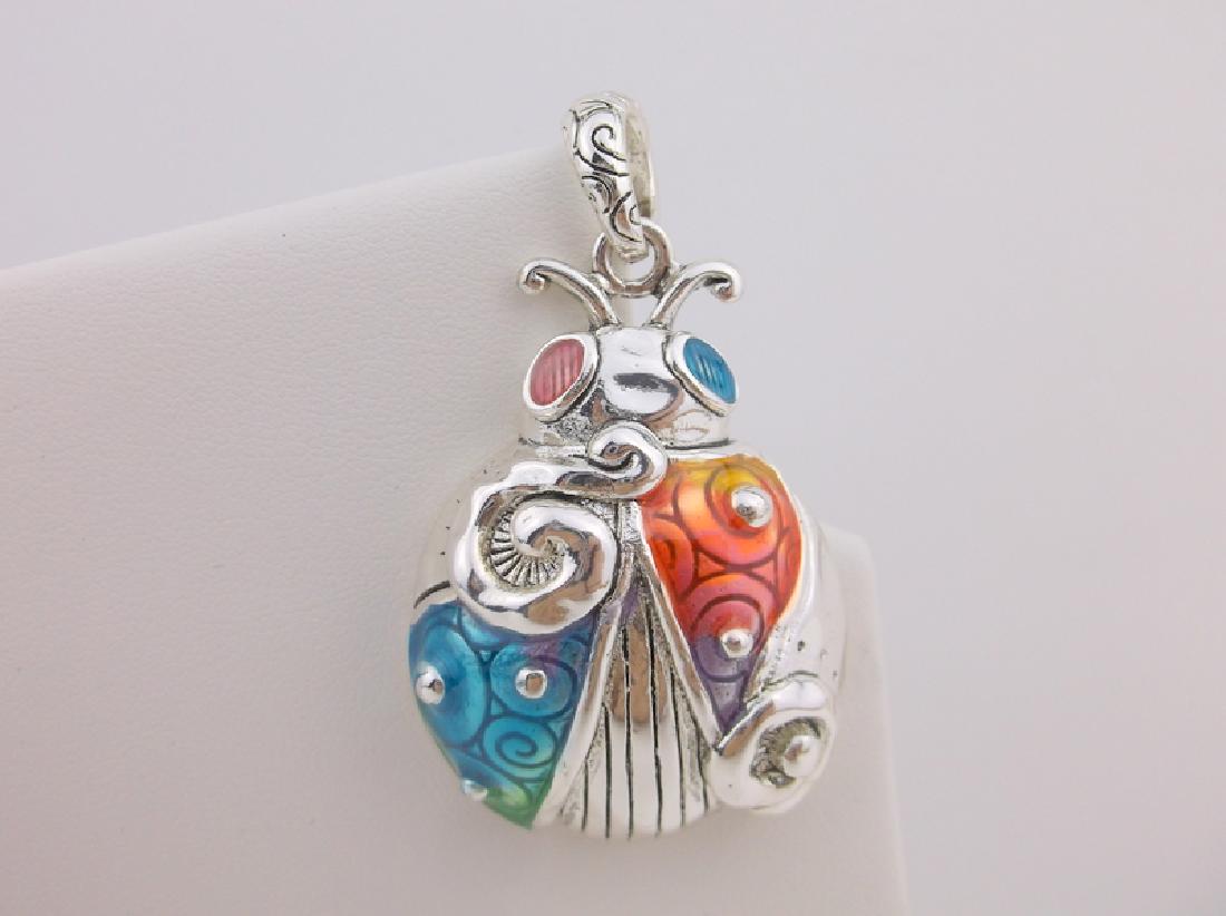 Stunning Large Enameled Insect Pendant (1 of 1)