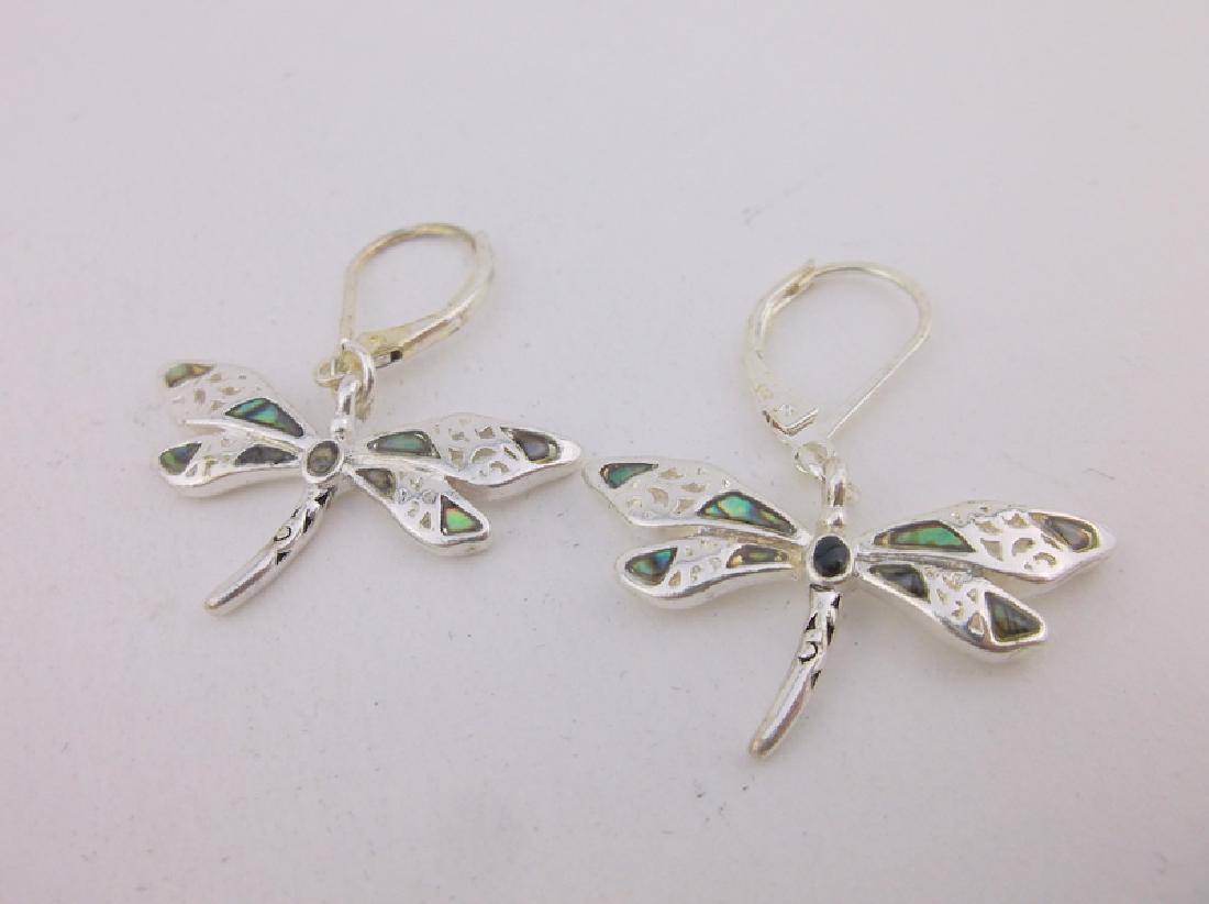 Stunning Abalone Dragonfly Earrings (1 of 1)