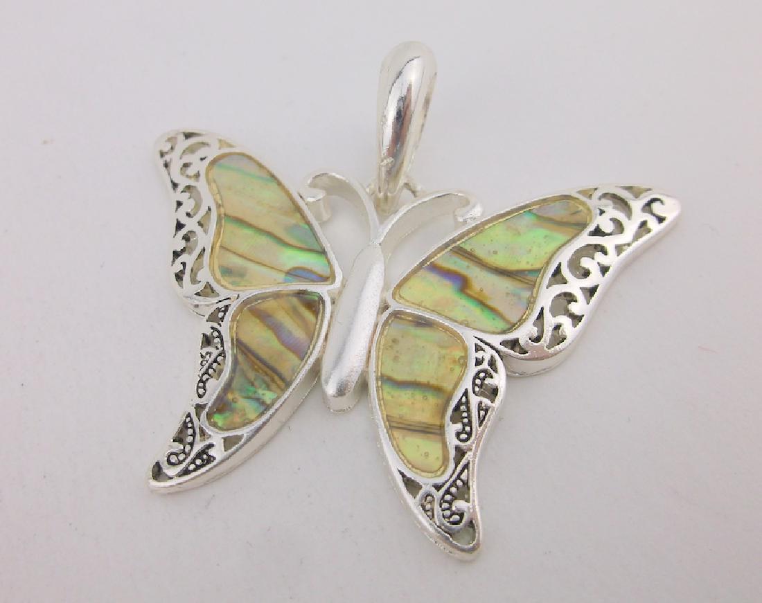 Stunning Abalone Butterfly Pendant (1 of 1)