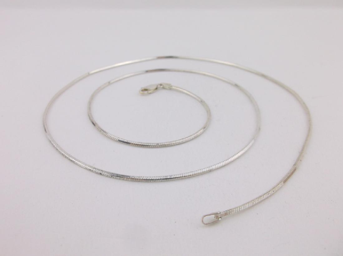 Stunning Thick Sterling Snake Chain Necklace 24" (1 of 1)