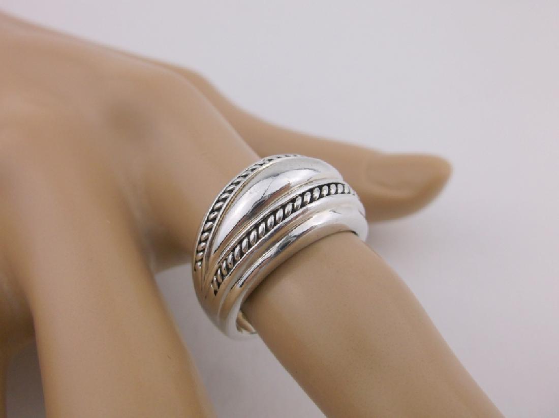 Stunning heavy Sterling Silver Design Ring 7 (1 of 2)