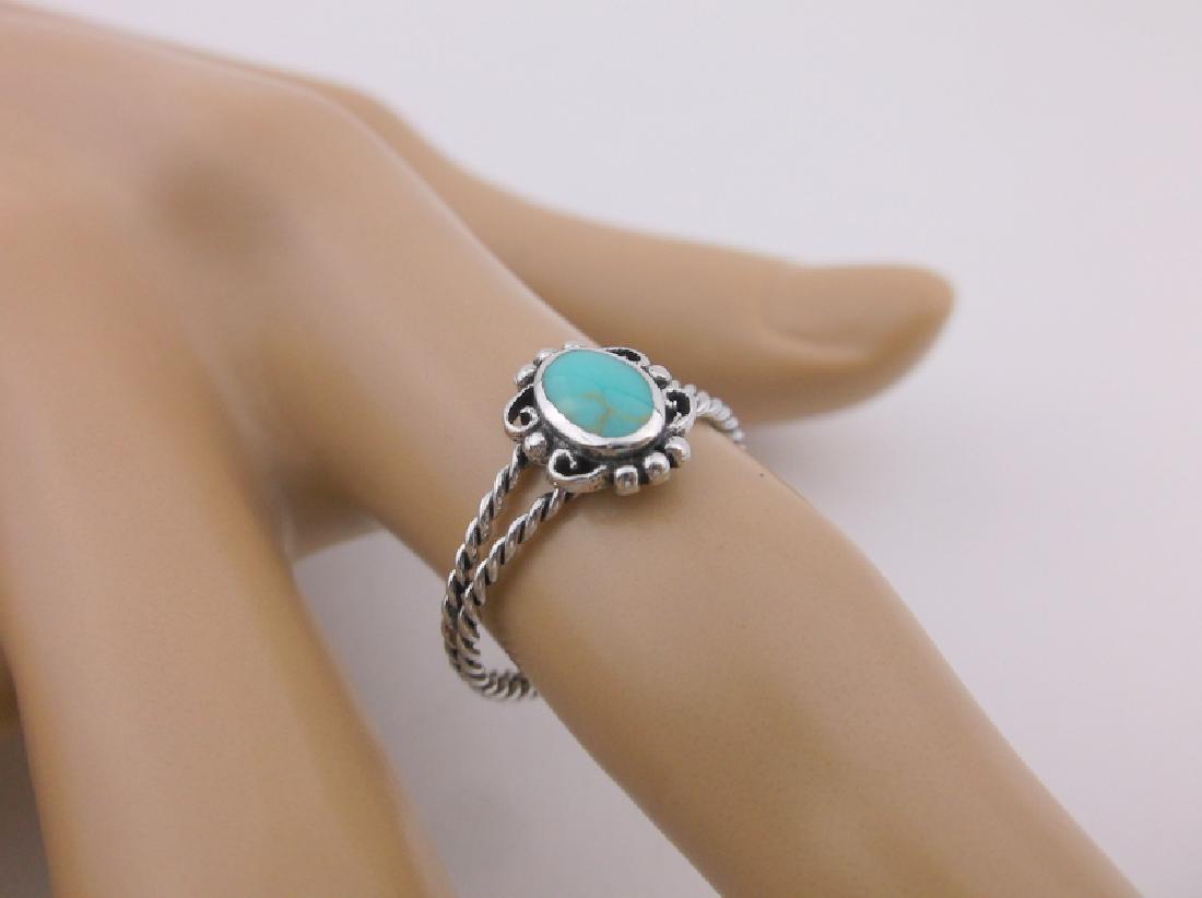 Stunning Sterling Silver Turquoise Ring 7 (1 of 2)