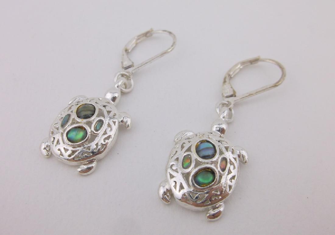 Stunning Abalone Turtle Earrings (1 of 2)