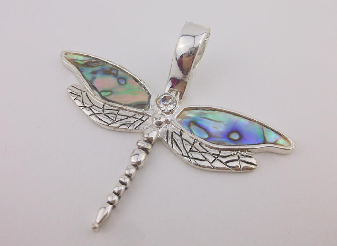 Stunning Abalone Dragonfly Pendant (1 of 1)