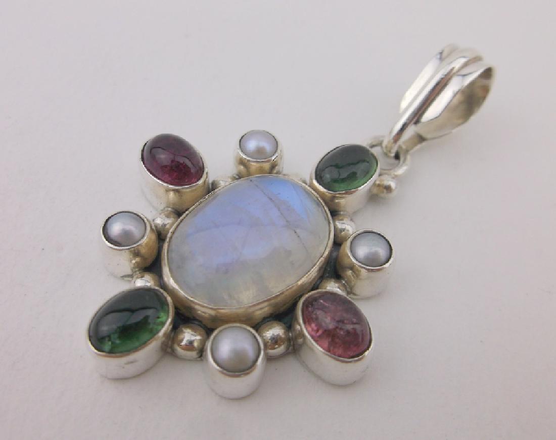 Stunning large Sterling Silver Gemstone Pendant (1 of 2)