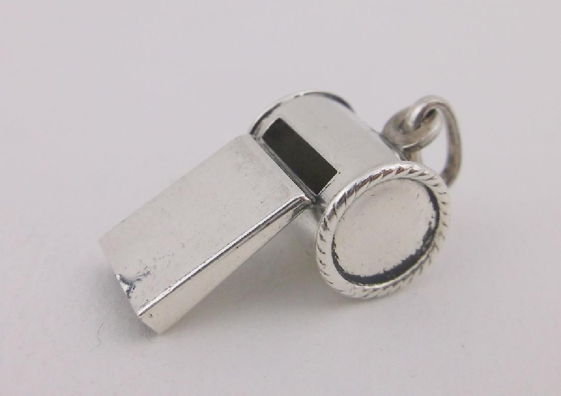 Large Sterling Silver Whistle Pendant Vint James Avery? (1 of 4)